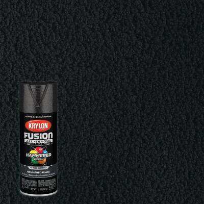 Krylon Fusion All-In-One Hammered Spray Paint & Primer, Black
