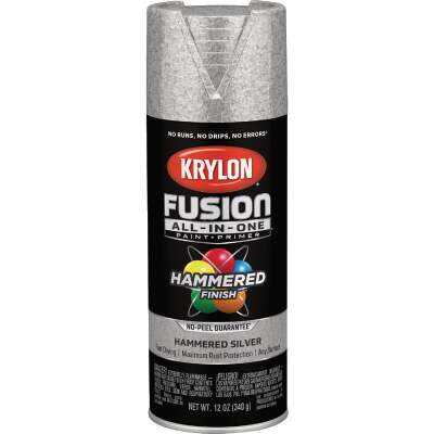 Krylon Fusion All-In-One 12 Oz. Hammered Spray Paint, Silver